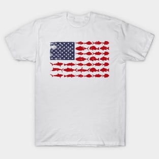 American Flag Fishing T-Shirt